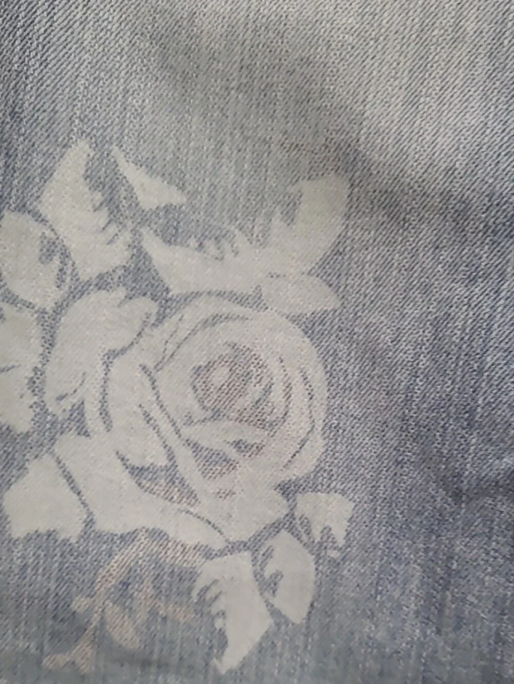 Justice Light Blue White Floral Skinny Jeans with Stud Accents Simply Low 10R
